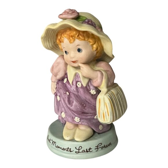 Vintage 1983 Avon Cherished Moments Figurine – Girl in Hat – Cherished Moments L - Picture 2 of 5
